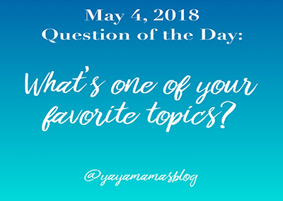 What’s one of your favorite topics?